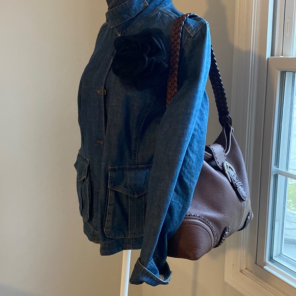 Brighton ~ Brown Leather Hobo Handbag ~ great preloved condition - Picture 3 of 16